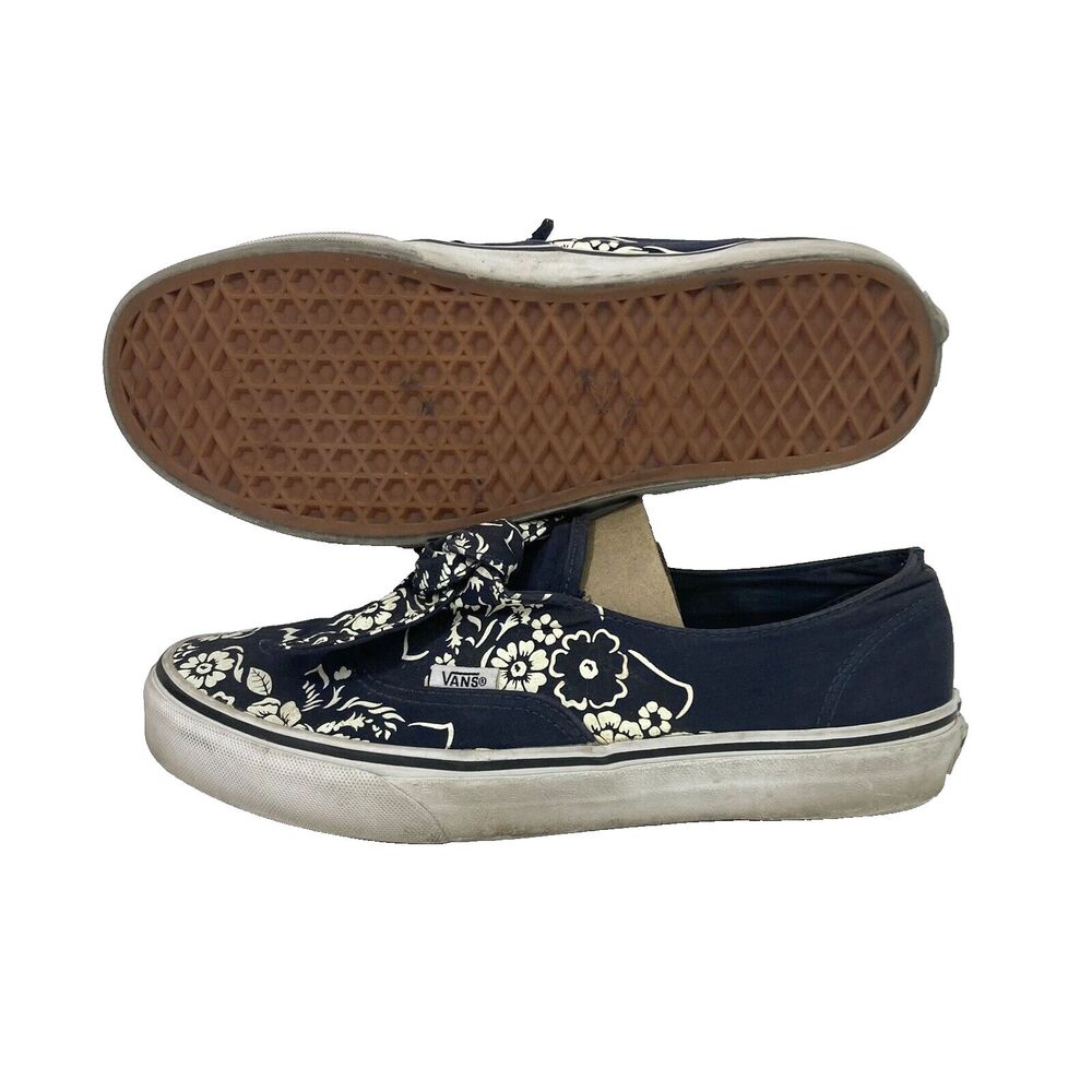 Vans OTW - Women's Sz 8.5 - Blue Parisian Knotted Bandana - Low Shoes - 721278